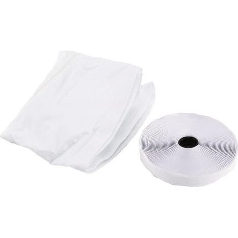 Joint De Fenêtre Pour Climatiseur Portable – Tissu Blanc 3m – Évite Les Fuites D'Air Chaud – Installation Facile Sans Perçage
