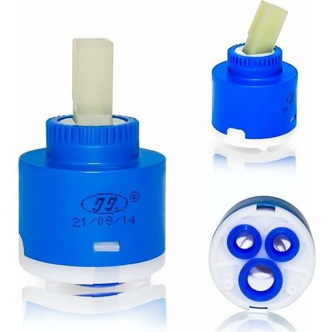 Cartouche Thermostatique En Céramique 40mm – Plastique Pp – Compatible Robinets Cuisine Et Salle De Bain – Économie D'Eau