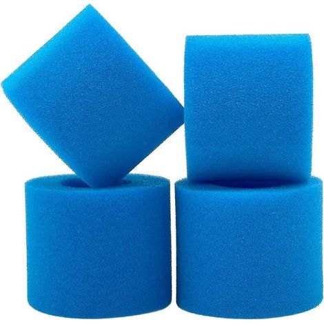 Cartouche De Filtre De Piscine – 4 X Filtre Éponge Lavable – Compatible Saluspa 90352e Et Lay-z Spa – Matériau Éponge Durable