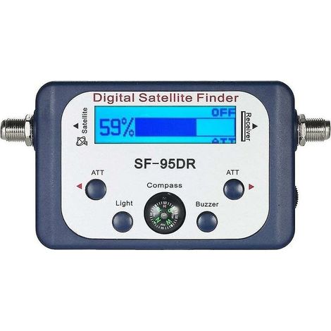 Digital For Tester Meter Tv Signal Receiver Sat Finder With Compass And Lcd Display Fta Dvb S2