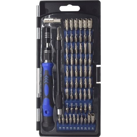 Kit Tournevis De Précision 62 En 1 – 58 Embouts En Acier Cr-v – Poignée Ergonomique – Pour Réparation D'Appareils Électroniques 1000 Pcs