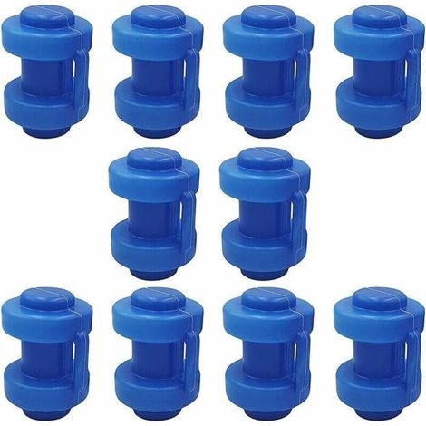 Capuchons Poteau Trampoline, 10 Pièces Trampoline Embout, Capuchons Pôle Trampoline, Capuchon D'Trampoline, Pour Embout Poteau À Crochet Filet Filet De Sécurité Pièce De Rechange(bleu)