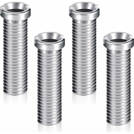 Lot De 4 Vis De Panier D'Évier 45 Mm – Acier Inoxydable – Vis À Tête Creuse Pour Éviers Céramique – Fixation Sécurisée Bouchon Filtre
