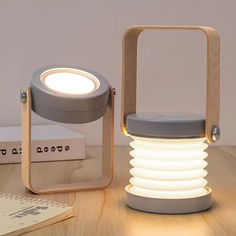 Lampe De Chevet Tactile Réglable, Lampe De Chevet Avec Veilleuse De Sécurité Portable Pour Table De Chevet