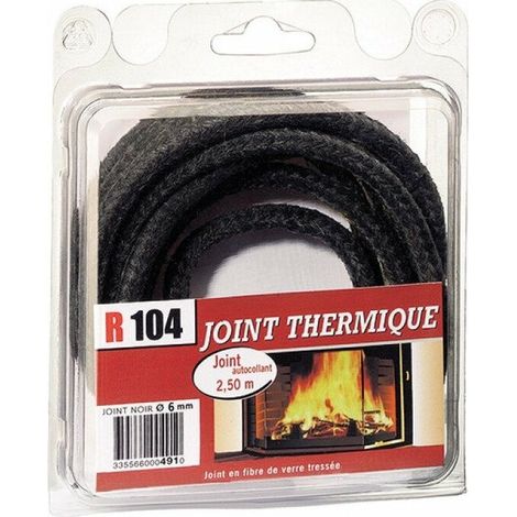 Joint Thermique Fibre De Verre Diam 6mm Pour Insert De Cheminée -