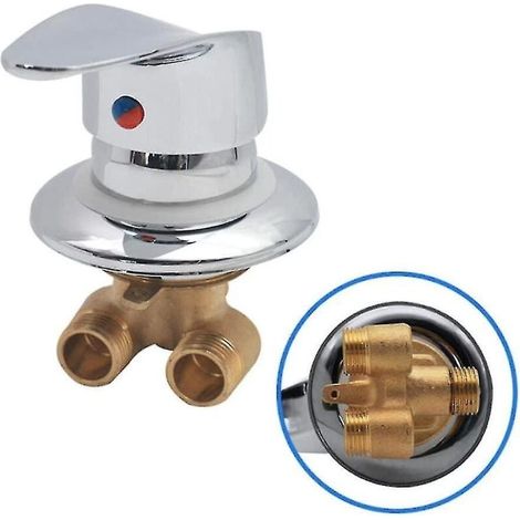 Mitigeur De Douche Encastré Laiton Chromé – Filetage G1/2 – Clapets Anti-retour – Cartouche Céramique Durable – Économie D'Eau - 2inch