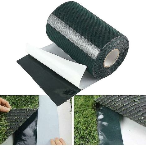 Ruban Adhésif Vert 15 Cm X 10 M Pour Gazon Synthétique – Adhésif Thermofusible – Résistant Aux Intempéries – Installation Rapide
