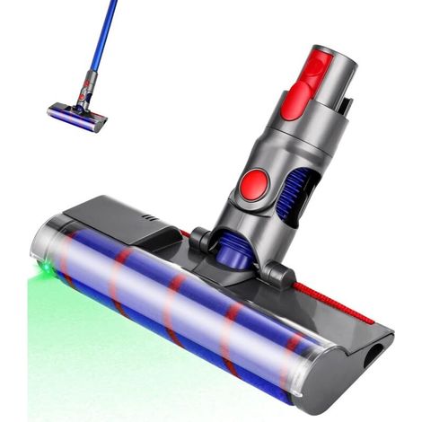 Brosse De Nettoyage Pour Aspirateur Dyson V10 V8 V7 V11 – Tête À Entraînement Direct – Éclairage Led – Compatible Sols Sensibles