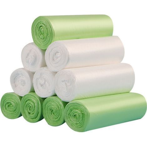 Lot De 200 Sacs Poubelle Biodégradables 10l – Compostables En Amidon De Maïs – Résistants Aux Fuites Et Aux Odeurs – 45 X 50 Cm 1000 Pcs