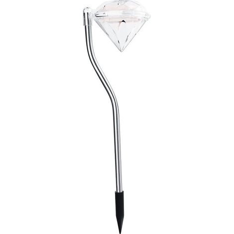 4 X Lampes Solaires Led De Jardin À Couleur Changeante Lampes Solaires En Diamant Pour Jardin, Patio, Cour, Parterre De Fleurs, Fêtes
