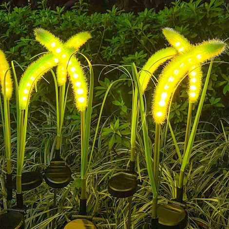Lot De 2 Lampes Solaires De Jardin, 9 Led, Étanches Ip65, Pour Pelouses, Trottoirs, Terrasses, Balcons Et Décorations Paysagères.