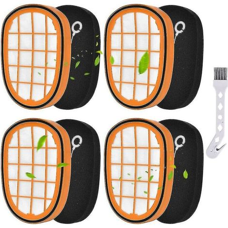 Lot De 4 Filtres Pour Ordinateur De Poche Philips Speedpro Max Aqua Fc6812 Fc6813