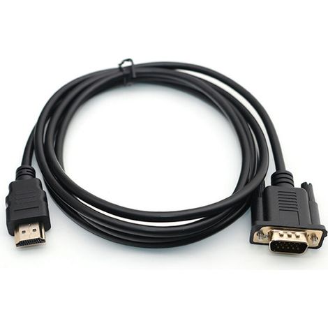 Câble De Conversion Hdmi Vers Vga 1080p Câble Hdmi Vers Vga Adaptateur 1,8 M (avec Puce)