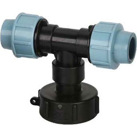 Ibc Tank Water Pipe Connector Garden Lawn Hose Adapter Home Tap Fitting Tool-size:25mm Tee Adapter