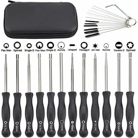 Lot De 12 Tournevis Pour Ajuster Les Carburateurs Des Petits Moteurs Echo Et Stihl, Avec Brosse Et Kit D'Outils De Nettoyage.