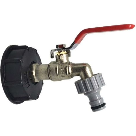 Ibc Faucet Tank Adapter Brass Tote Tank Faucet Food Grade Drain Adapter 1/2