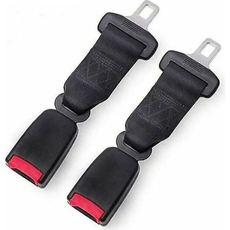 Rallonge De Ceinture De Sécurité 23 Cm – Lot De 2 Pièces – Installation Rapide – Compatible Avec Ceintures Encombrantes – Couleur Noire