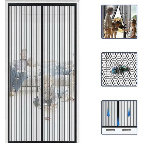 Reinforced Magnetic Screen Door Hands Free Mesh Screen Door Curtain