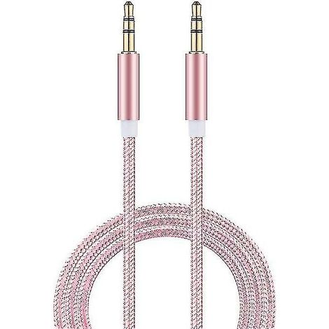 3.5mm Mobile Phone Audio Speaker Car Headset Braided Audio Cable Aux Car 3.5 Male To Male Cable