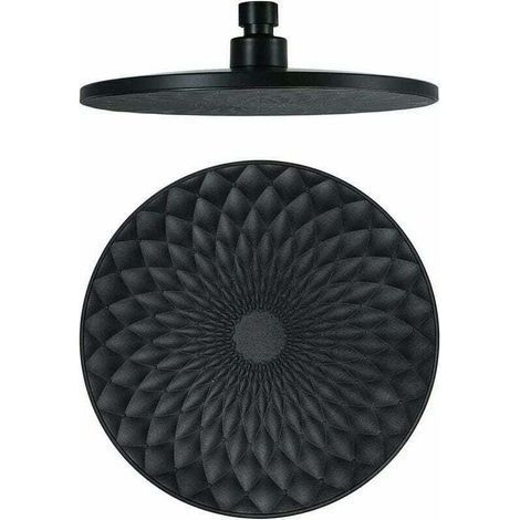 Pommeau De Douche Tigrezy, Rond, Fixe, 9 Pouces, Abs, Économie D'Eau, Haute Pression, Connecteur G1/2, Noir 1000 Pcs