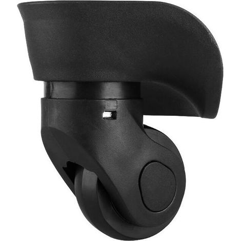 Paire De Roulettes De Rechange Pour Bagages – Roulettes Multidirectionnelles En Caoutchouc – Silencieuses Et Résistantes À L'Usure – 2 Pièces Grandes Noires