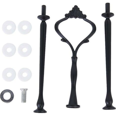3 Niveaux Couronne-motif Gâteau Cupcake Plaque Support Présentoir Poignée Raccords