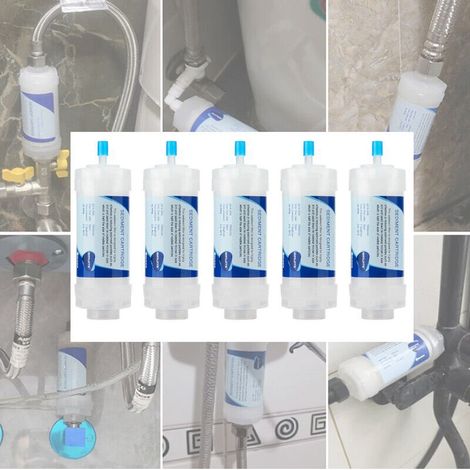 Purificateur D'Eau, Machine À Laver, Chauffe-eau, Préfiltre, Petit Filtre De Couvercle De Toilette Intelligent En Pp De 5 Pouces (filetage À 4 Points, Tige À 2 Points)