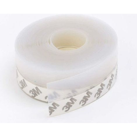 Bande D'Étanchéité Silicone Transparente 10 M – Joint Pour Bas De Porte – Résistante À L'Humidité Et Aux Courants D'Air – Installation Rapide