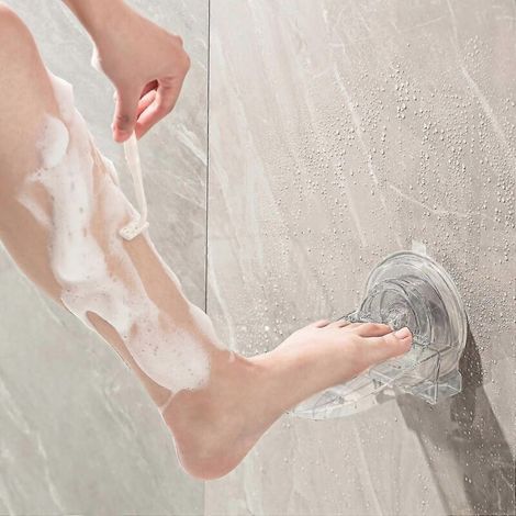 Repose-pieds De Douche Pour Se Raser Les Jambes, Repose-pieds De Douche Antidérapant, Repose-pieds À Ventouse Sans Perçage, Repose-pieds De Douche, Aide Aux Jambes De Rasage