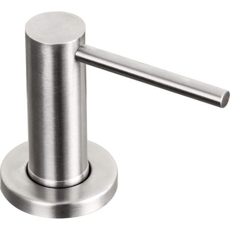 Distributeur De Savon Pour Évier De Cuisine Nickel Brossé Pompe De Comptoir En Acier Inoxydable Lotion Pour Les Mains Bouteille Intégrée Lotion Bouteille Intégrée