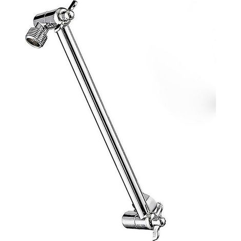 11 Inch Adjustable Shower Arm Universal Connection Solid Brass Shower Adjustable Angle Anti-leak Shower Extension Arm