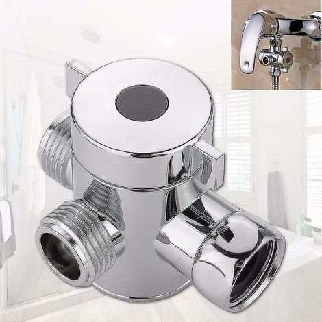1/2 Inch Three Way T-adapter Valve For Toilet Bidet Shower Head Diverter Valve