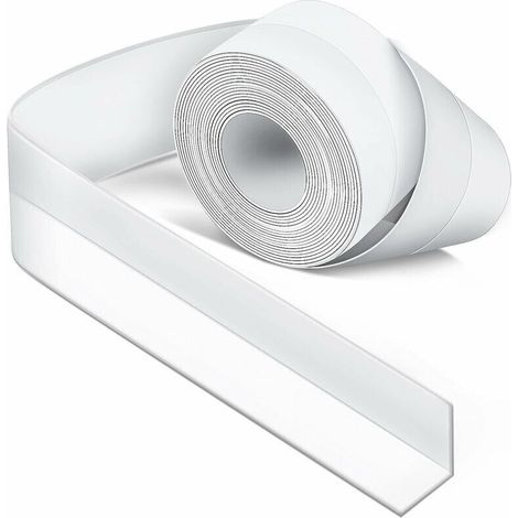 Joint Silicone Blanc Pour Salle De Bain, Joint Baignoire, Ruban D'Étanchéité, Anti-moisissure Et Étanche, Ruban Souple Pour Cuisine