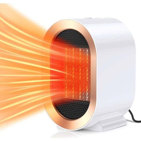 Chauffage Soufflant Électrique 1200w – 2 Modes De Chauffage – Technologie Ptc Pour Chauffage Rapide – Silencieux 45 Db – Pour Espaces Jusqu'à 20 M²