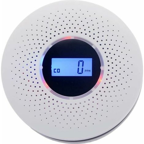 Détecteur De Fumée Et Monoxyde De Carbone – Alimentation Pile Aa – Installation Facile – Alerte Sonore Et Visuelle – Capteur Électrochimique