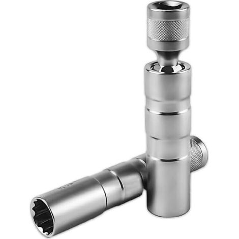 Douilles À Bougie 14mm Et 16mm – Acier Au Chrome-vanadium – Tête Pivotante 360° – Pour Démontage Facile Dans Espaces Restreints