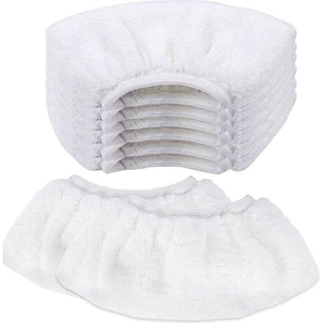 8 Pcs Nettoyage À La Vapeur En Microfibre Lingette Balai Vapeur Karcher Bonnette Microfibre Chiffon Pour Buse À Main Universel Serpillière Remplacement Pour Nettoyeur Vapeur Sc1 Sc2 Sc3 Sc4 Sc5