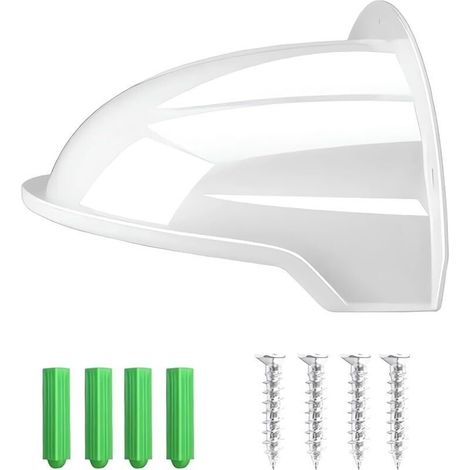 Housse De Caméra De Surveillance, Housse De Protection Abs Pour Caméras, Protection Solaire, Protection Contre La Pluie, Adaptée Aux Caméras Bullet Et Dôme (blanc)