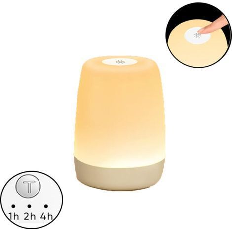 Lampe De Chevet Tactile Led Pour Chambre D'Enfant Et Salon, Intensité Variable Avec Mode Chaud Et Changement De Couleur Rvb 256, Veilleuse Rechargeable Usb Pour Adultes Avec Minuterie 1000 Pcs