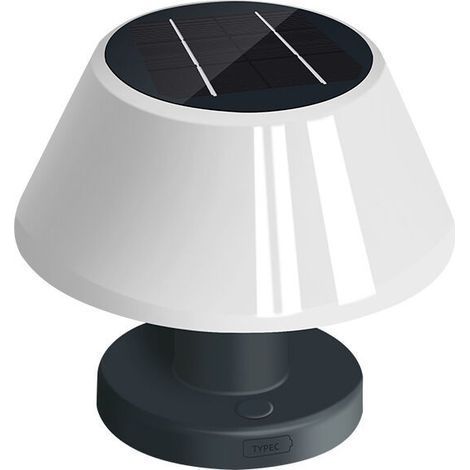 Lampe De Table Extérieure Dimmable Solaire, Lampe De Table Intérieure À Batterie Led Rechargeable Usb Et Solaire, Lampe Solaire Étanche Ip54, Lampe De Table Sans Fil Pour Restaurant Balcon 1000 Pcs