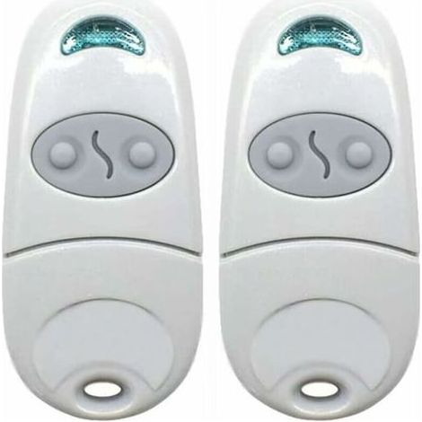 (2, Blanc)télécommande Universelle Portail, Télécommande Pour Ouvre-porte De Garage, Émetteur De Clé Portable, Télécommande De Porte De Garage Pour Came Top 432na/432ee/432 Ev/432m Thisnde