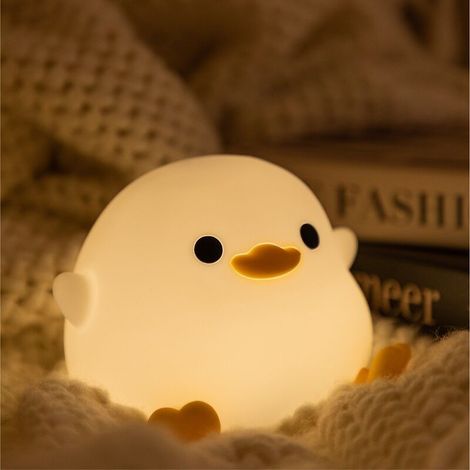 Dodo Duck Veilleuse, Lampe Canard Mignon, Veilleuse En Silicone À Intensité Variable, Lampe De Chevet Led Rechargeable Avec Minuterie De 20 Minutes