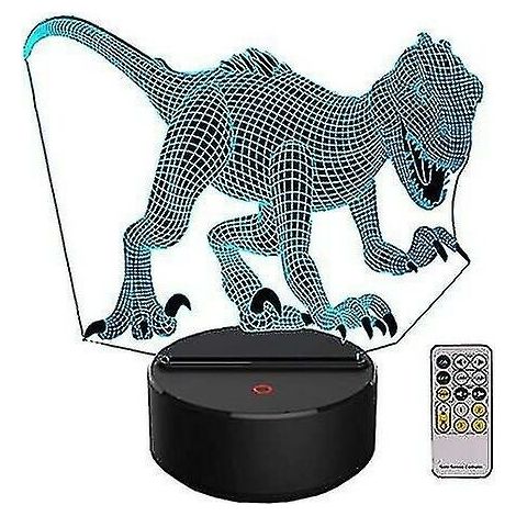 Veilleuse 3d Dinosaure Pour Enfants, Cadeau De Noël, Anniversaire, Jouet Indoraptor, Lampe Illusion 3d, Lumière Animale, Cadeaux Pour Garçons, Chambre À Coucher, Fourniture De Fête