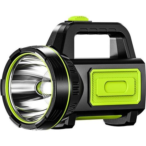 Lampe De Poche À Lumière Forte Lumière Forte Led Patrouille Haute Puissance D'Urgence Projecteur Portable Étanche Lampe De Poche De Chargement Usb Avec Lumière Latérale
