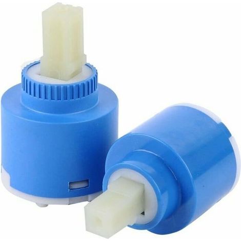 Lot De 2 Cartouches En Céramique Pour Robinet À Levier Unique 40 Mm – Valve En Plastique Durable – Contrôle Précis Du Débit D'Eau