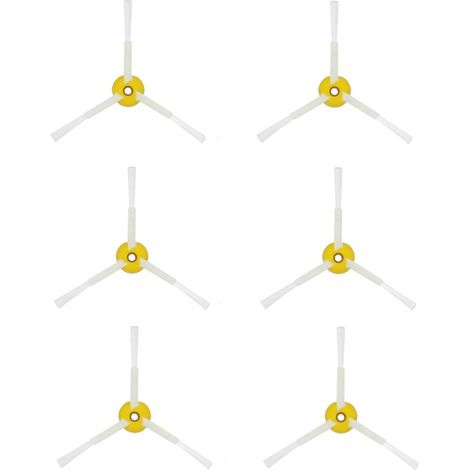 Pack De 6 Brosses Latérales Pour Irobot Roomba Série 500/600/700, Accessoires De Pièces De Rechange, Brosses Latérales En Pc Et Nylon