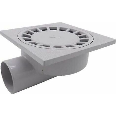 Siphon De Sol Pro 200 Mm X 200 Mm, 75 Mm, Pour Salle De Bain, Salle D'Eau, Douche, Plastique Pvc, 1 Pièce, Blanc 1000 Pcs