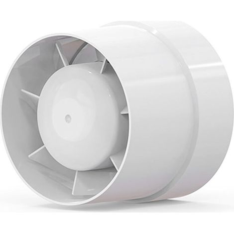 Ventilateur Extracteur D'Air 100mm – Débit 130 M³/h – Consommation 12w – Niveau Sonore 34 À 40 Db – Plastique Abs Résistant Aux Uv