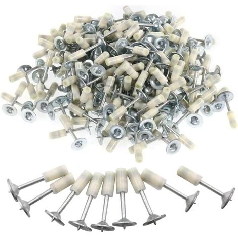 100 Clous Manuels En Acier Pour Piet À Ongles 7,3 Mm, Pour Piet À Ongles, Pour Fixation Murale, Pour Canaux De Câble De Plafond En Béton, Outil De Réparation (comprend Uniquement Des Clous)
