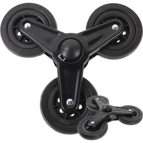 Roues Triangulaires Pour Chariot De Courses – Plastique Léger – Réduction Du Bruit – Parfaites Pour Escaliers – Lot De 2 Pièces